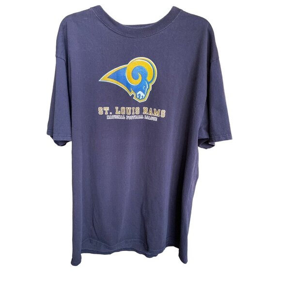 Y2K NFL TEAM APPARAL MEN'S ST. LOUIS RAMS TEE SHIRT SZ 2XL - Picture 1 of 5